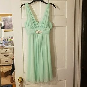 Sea foam green/mint formal dress